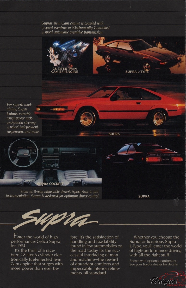 1984 Toyota Full-Lineup Brochure Page 1